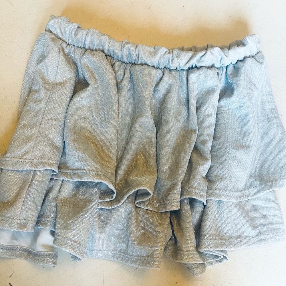 Peach Love Silver Layered Skort size M